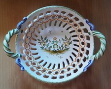 ** SUPERBE COUPE A FRUITS AJOUREE DE  MOUSTIERS