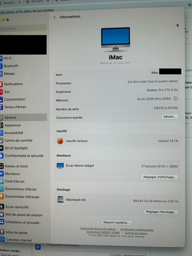 Imac pouces retina 5k - imac,