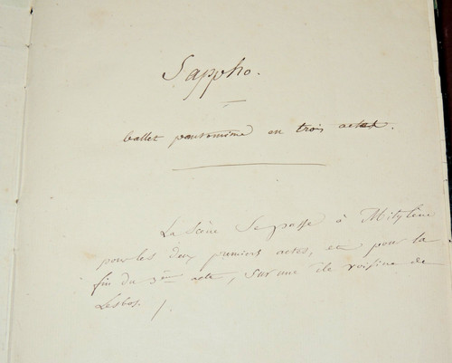 Curieux manuscrit régie - de,