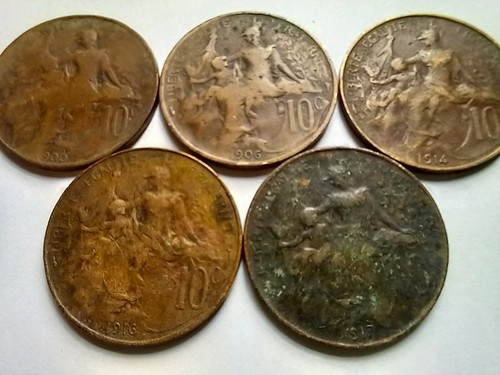 Lot pièces de 10 - 5,
