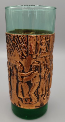 Verre vert cerclé - 🍀, de