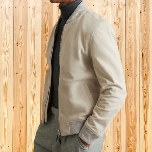 Leather junction veste bomber - veste,