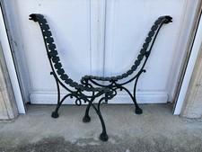 Pieds De Bancs En Fonte De Jardin Décorée Ancien