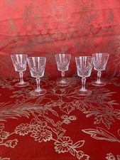 5 verres à liqueur cristal d'Arques modèle SAUMUR