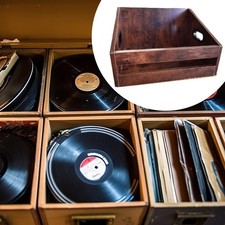 Présentoir En Bois pour Disques Vinyles, Documents, Journaux et Fichiers