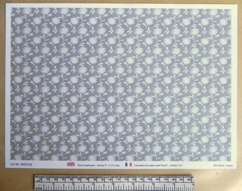 Papier peint motif floral - papier,