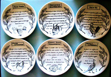 6 assiettes en faïence GIEN