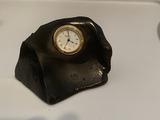 Daum Black Clock Pendulette Pm