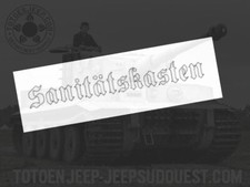 POCHOIR STENCIL  35CM CAISSE MEDICAL SANITATSKATEN  3  GERMAN . jeep willys WW2