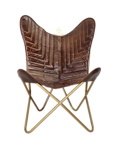 Chaise papillon cuir - cuir, parrys