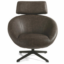Fauteuil pivotant en simili