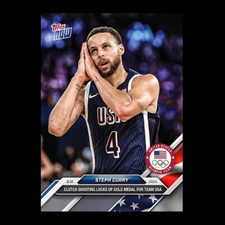 2024 Topps Now Olympic Games 2024 Stephen Curry locks up gold for Team USA #27