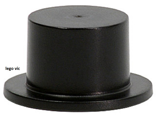Lego 3878 top hat - hat, black
