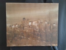 Georges DAMIN (1942). Paysage. Huile sur toile.