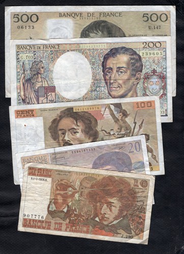 France lot billets - france, de