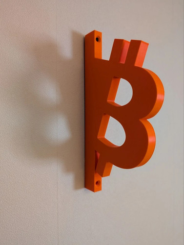 Enseigne murale bitcoin - murale,