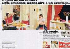 PUBLICITE ADVERTISING 094 1969 DIGUE spécialiste de la caravane  (2 pages)