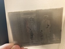 photo sur plaque de verre « Chasseurs Au Retour »