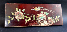 Ancien panneau laque coromandel oiseau fleurs Old coromande panel chinese mark