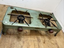 réchaud a pétrole outil ancien Old tools stove A zuré A  Azuria en tôle Règne.4