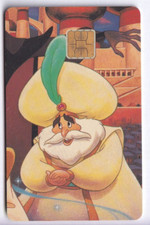 DISNEY PARIS PASS CARTE / CARD .. 5U ALADDIN SULTAN GAMES JEU+N° CHIP/PUCE