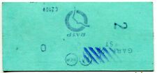 Ancien ticket de metro vintage