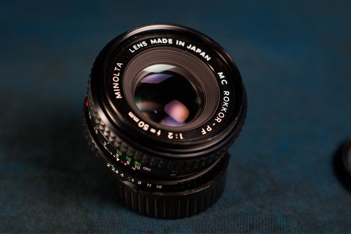 Objectif minolta rokkor pf - objectif, mc