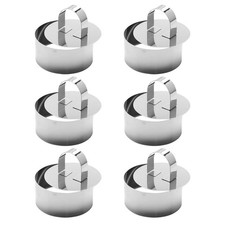  6 Pcs Patisserie Moule À Pate En Croûte Bagues De Dessert Gâteau