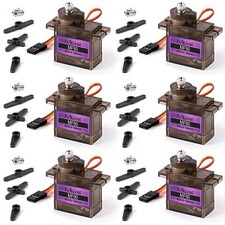 Servomoteur en Métal Servo 9g Micro Servo 180 Degrés Mini Servo Moteur pour A...