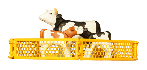 Playmobil vache veau - , clôture