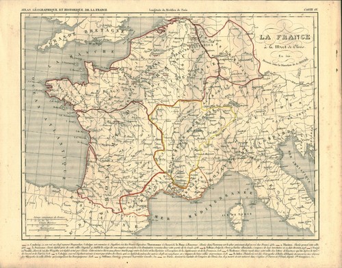 Gravure ancienne carte