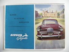Brochure anglaise la nouvelle SINGER Gazelle 