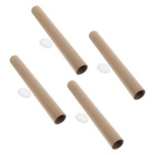  4 pièces longues boîtes en carton Tubes d'expédition en carton robuste Tube de