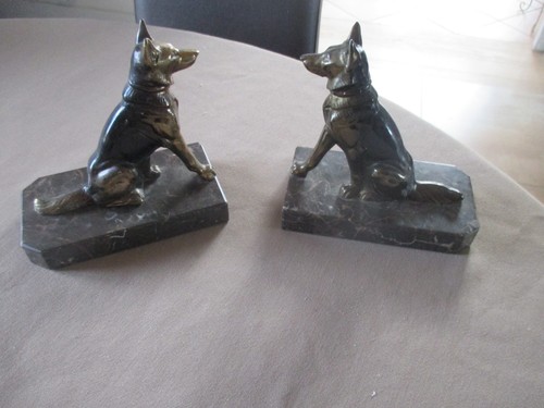 Paire serre livres art deco - de,