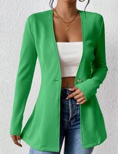 Veste Longue Verte Brillante