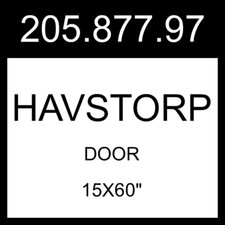 IKEA HAVSTORP Door Light Gray