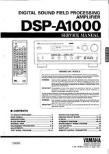 Service Manuel D'Instructions pour Yamaha DSP-A1000