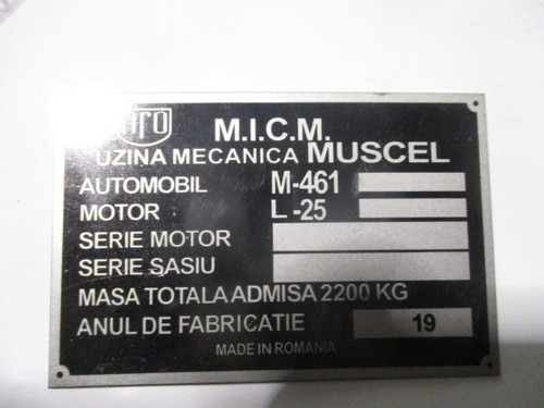 Plaque signalétique oldtimer - plaque,
