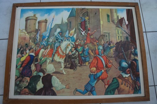 Ancienne affiche scolaire - ancienne,
