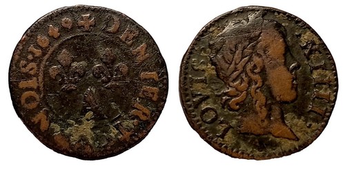 Denier tournois 1649 a - 1649,