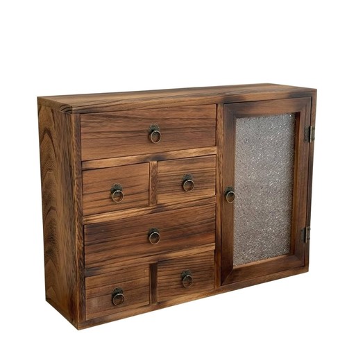 Cabinet tiroirs verre - à,