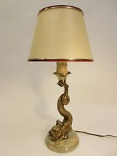 LAMPE DAUPHIN EN BRONZE / OLD