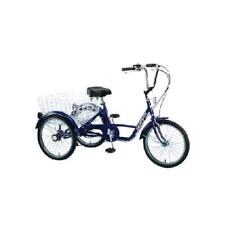 Velo tricycle adulte 20'' bleu 5 vitesses avec panier ar. - Accessoire Vélo