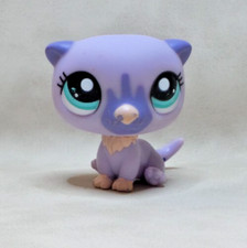 LITTLEST PET SHOP PETSHOP LPS #2509 HASBRO LOUTRE  OTTER VIOLET YEUX BLEUS VERTS
