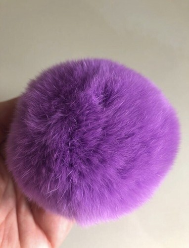 Pompon fourrure lapin - de,