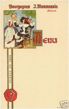 MENU BOURGOGNES J. MOMMESSIN PAR M. LEMAINQUE