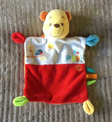 Doudou winnie jaune rouge - doudou,