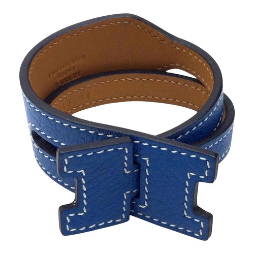 Hermes blue leather - hermes,