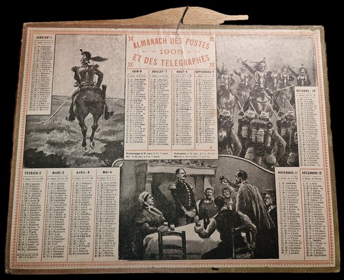 Ancien calendrier almanach des - ancien,