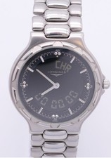 Montre Longines Conquest L1.622.4 à quartz numérique-analogique en acier inox...